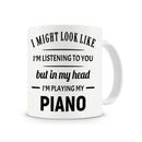 Axyaa Guitarist Magic Mug - 320ml Ceramic Coffee for Music Lovers