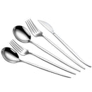 Axyaa Stainless Steel Cutlery Set: Forks, Knives, Spoons - Home Kitchen Dinnerware