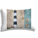 Axyaa Sea Lighthouse Shells Plush Pillowcase - Home Decoration Sofa Cushion Cover