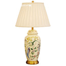 Axyaa Country Flower Bird Ceramic Table Lamp Retro Modern Bedroom Living Room
