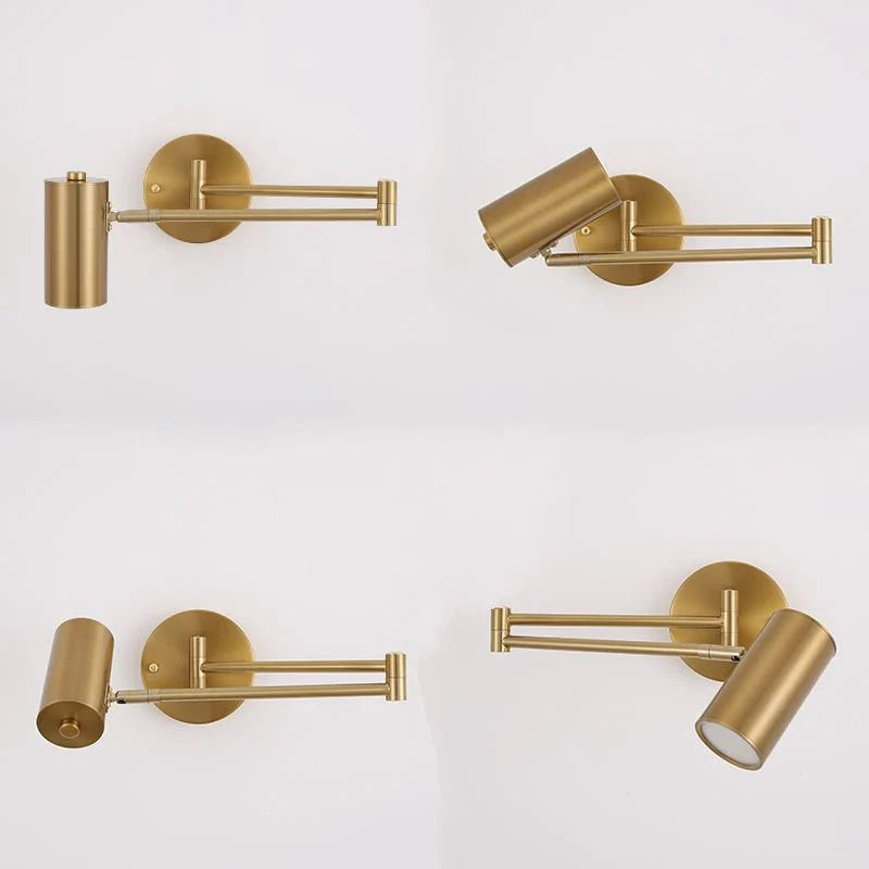 Axyaa Nordic Telescopic Wall Lamp for Simple Bedroom and Living Room