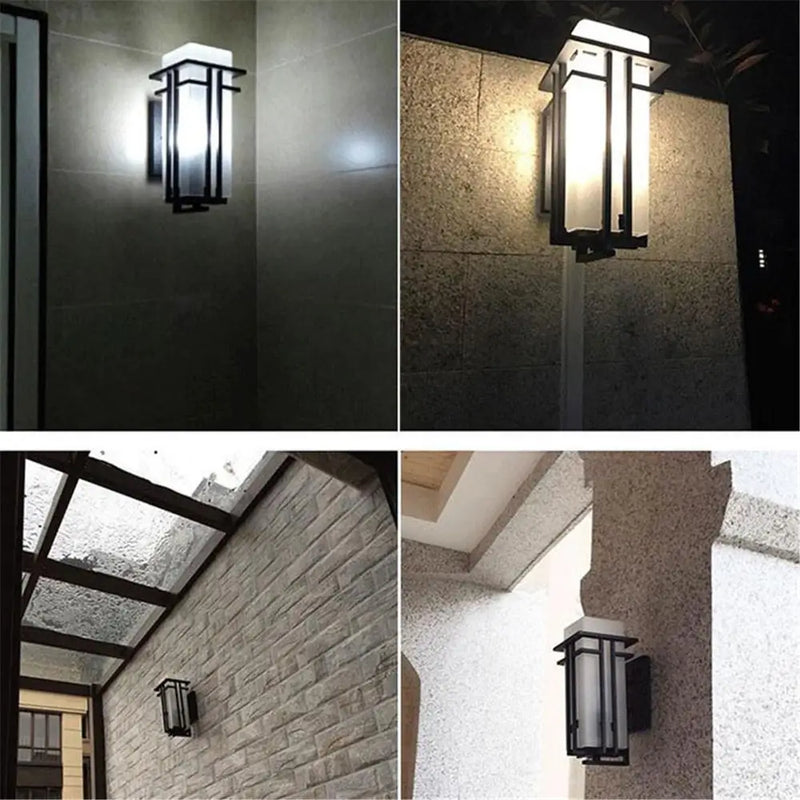 Axyaa Outdoor Wall Lantern Security Light for Entryways, Yards, and Front Porch