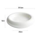 Round Ceramic Dinner Plate Set by Axyaa: Elegant Tableware for Home and Restaurants