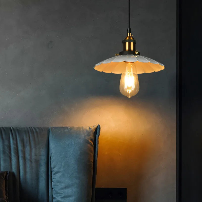 Axyaa Retro Industrial Pendant Lights - Vintage Loft Bar Lampshade, Living Dinning Room Hanging Lamp