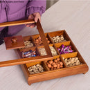 Axya Solid Wood Dried Fruit Snack Storage Box for Living Room Organizing