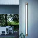 Axyaa Outdoor LED Wall Lamp Gold Black Sconce Light 110V 220V