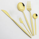 Axyaa Mint Green Stainless Steel Cutlery Set | 5pcs Knife Fork Spoon Flatware Tableware