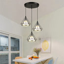 Axyaa 3-Head Diamond Pendant Light for Modern Dining Room & Kitchen