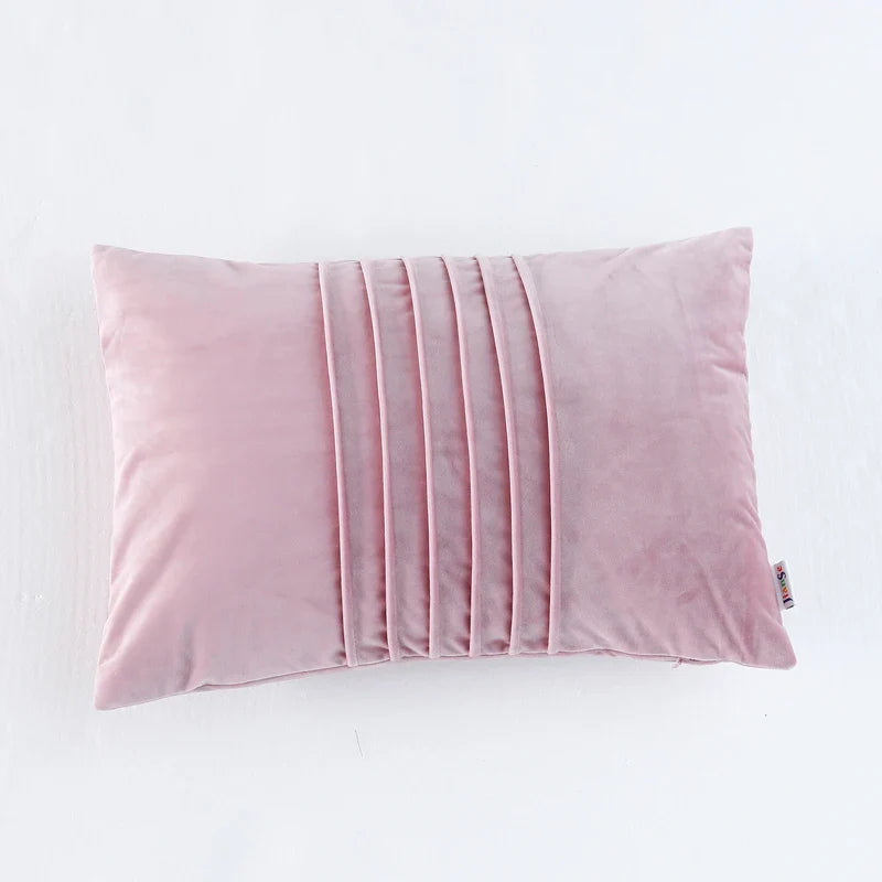 Axyaa Velvet Cushion Cover in Pink Blue Green Purple – 30x50cm