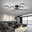 Axyaa Modern LED Chandelier with Remote Control - Ceiling Lighting for Home