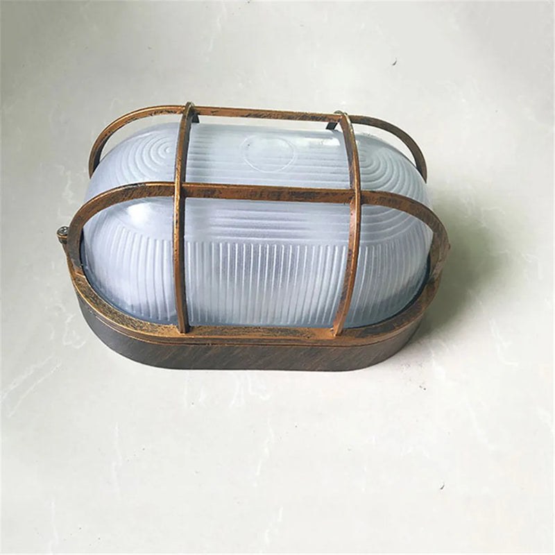 Axyaa Outdoor Bulkhead Wall Lantern Black Wall Sconce for Exterior Security.
