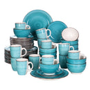 Axyaa Vintage Porcelain Dinnerware Set - Dinner, Dessert Plate, Bowl, Mug Set