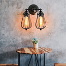 Axya Modern Vintage Wall Sconce, Adjustable Bedside Lamp