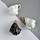 Axya Porcelain Tea Set, Modern Nordic Design Coffee Cup and Saucer