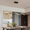 Axyaa Modern Aluminum Pendant Chandelier for Office and Dining Room