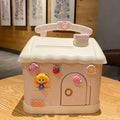 Axyaa Cute Piggy Bank: Big Size Money Box with 3D Sticker - Ideal Savings Gift for Kids & Adults