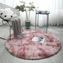 Axyaa 100/120cm Fluffy Round Shaggy Rug for Living Room, Bedroom, Kids' Room