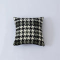 Axyaa Houndstooth Fur Cushion Cover - Nordic Living Room Sofa Decor