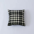 Axyaa Houndstooth Fur Cushion Cover - Nordic Living Room Sofa Decor