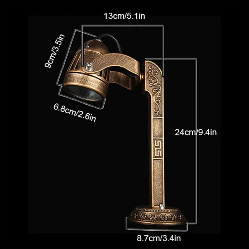Axyaa Retro Outdoor LED Advertising Lamp: Europe Style, Waterproof, Store Sign, Garden Floodlamp