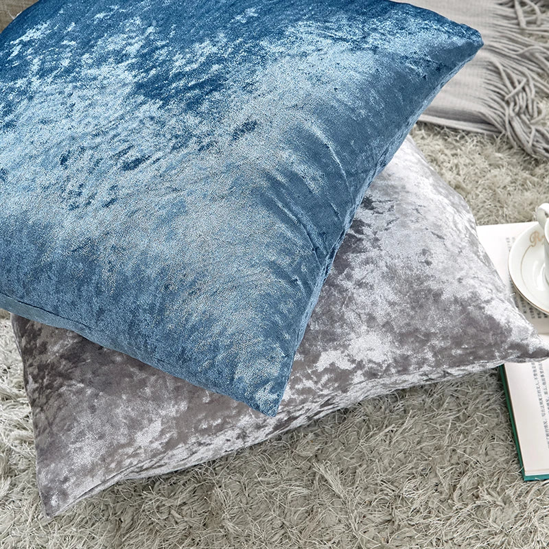 Axyaa Luxury Velvet Beige Cushion Cover for Elegant Home Decor