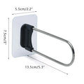 Axyaa Stainless Steel Self-adhesive Wall Hook Organizer for Clothespin Storage