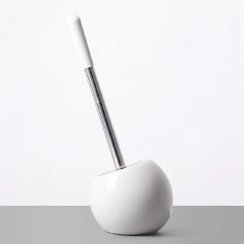 Axya Ceramic Toilet Brush - Bathroom Cleaning & Decoration Essential