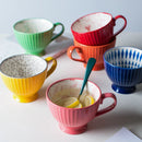 Axyaa Ceramic Breakfast Mug Large Capacity Cute Coffee Cup Home Decor