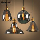 Axyaa Loft Industrial Glass Pendant Light for Modern Home Decor Lighting