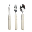 Axyaa Stainless Steel Ivory White Handle Cutlery Set for Home Dining