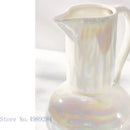 Axyaa Ceramic Shell Vase - White Gloss Abstract Irregular Hydroponic Home Decoration