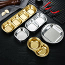 Axyaa Stainless Steel Seasoning Dish Sauce Tray Hot Pot BBQ Dipping Bowl