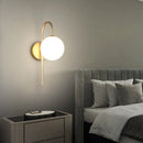 Axyaa Glass Ball Wall Sconce - Luxe Living Room Bedroom Lighting