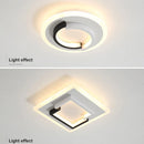 Axyaa Modern LED Ceiling Lamp in Black and White for Various Spaces