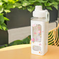 Axyaa Kawaii Shaker Bottle 700ml/900ml Straw Cute BPA-Free Plastic Gourde