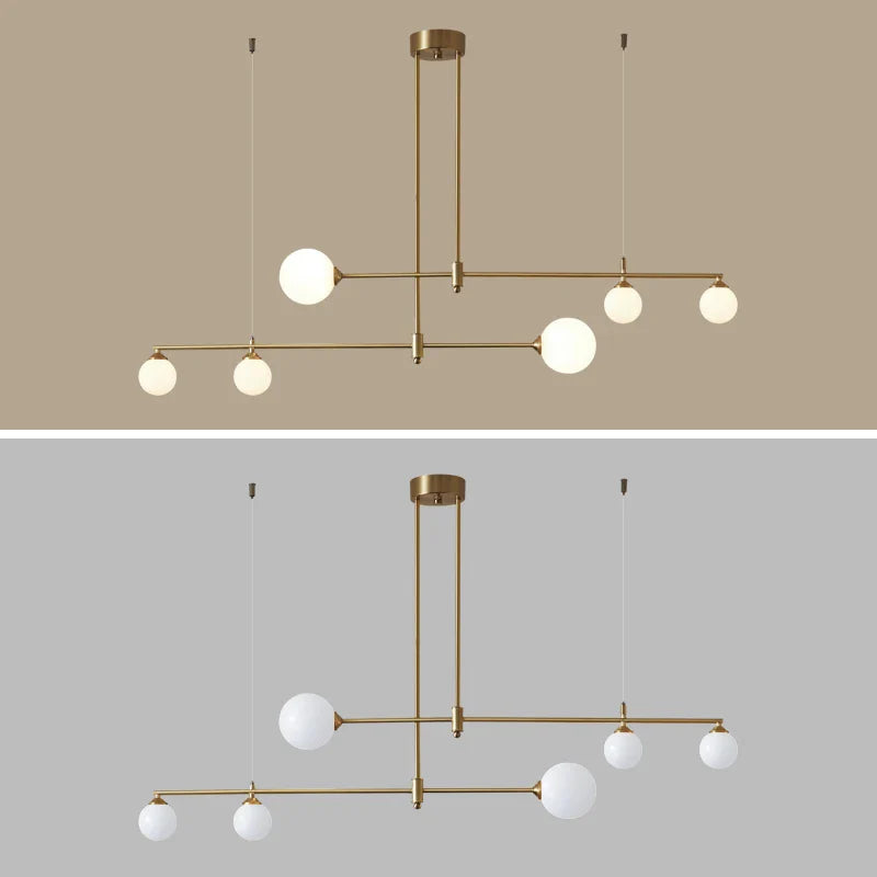 Axyaa Glass Ball Pendant Light for Modern Dining Room & Kitchen Decor