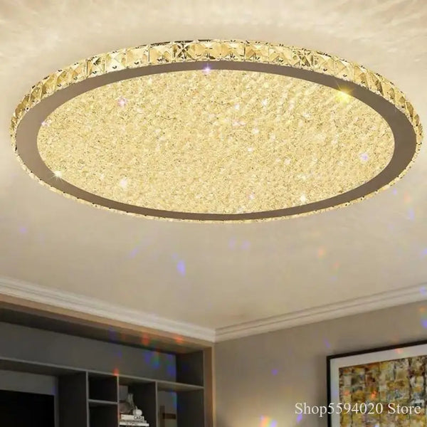 Axyaa Luxury Crystal Ceiling Lamp LED Lighting for Home Decor