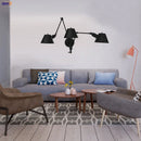 Axyaa Industrial Swing Arm LED Wall Sconce Vintage Style Loft Bedroom Lamp