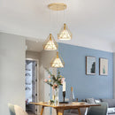 Axyaa Nordic Chandelier: 3-Light Long Bar Pendant for Dining & Barber Shops
