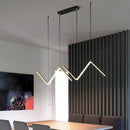 Axyaa Modern Nordic Line Chandelier for Dining Table and Bar