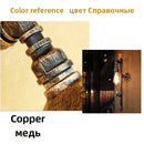 Axyaa Retro Water Pipe Wall Lamp for Staircase, Aisle, Café, Bar, Club, and Warehouse