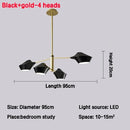 Axyaa LED Chandelier: Modern Dimmable Ceiling Light for Living & Dining Room