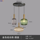 Axyaa Nordic Glass Pendant Light for Bedroom Dinning Living Room - Modern LED Hanglamp