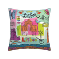 Axyaa Nordic Linen Graffiti Cushion Cover for Sofa Decoration
