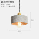Axyaa Industrial Edison Pendant Lights for Bedroom Dinning Room Cafe - Cement Finish