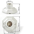 Axyaa Vintage Creamic E27 Bulb Holder Socket 110-220V Base Lamp Fitting