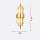 Axyaa Crystal Wall Lamp for TV Background, Living Room, Dining, Bedroom - Modern LED Lighting