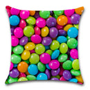 Axyaa Lollipop Candy Printed Cushion Cover 45X45CM for Chair Sofa Decoration