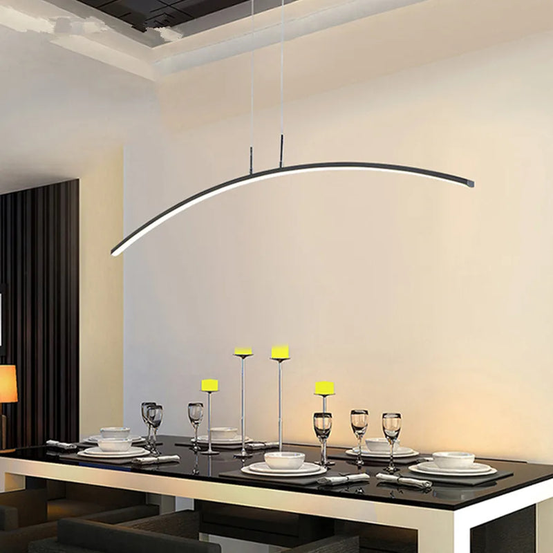 Axyaa Black LED Pendant Light for Modern Nordic Decor