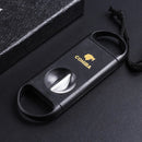 Axya Stainless Steel Cigar Cutter - Sharp Guillotine V-Cut Clipper